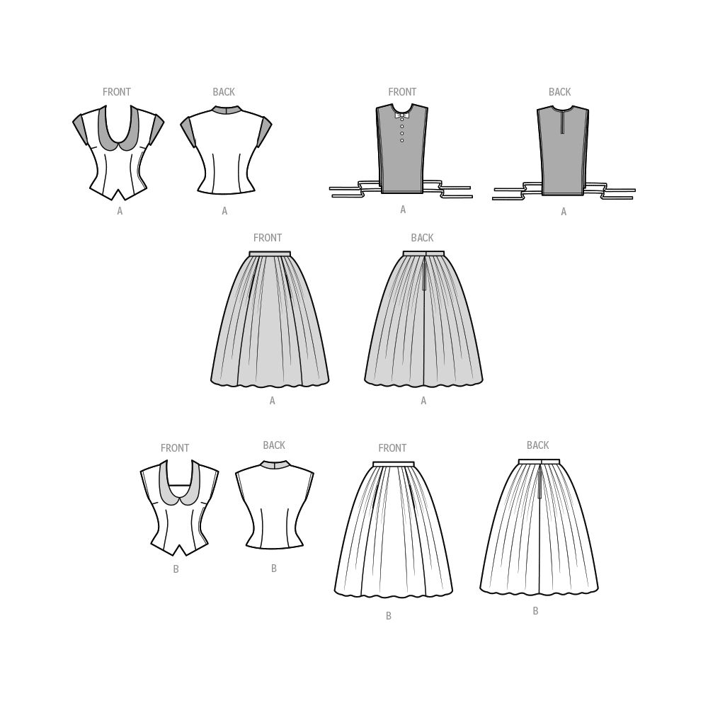 Simplicity Sewing Pattern S9676 Misses' Vintage Two-Piece Dresses