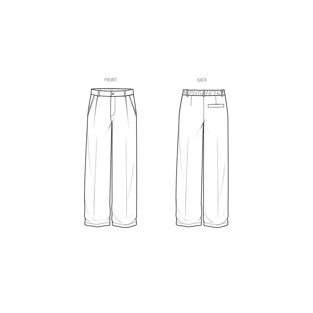 Know Me Sewing Pattern ME2106 Men’s Trousers by Norris Dánta Ford
