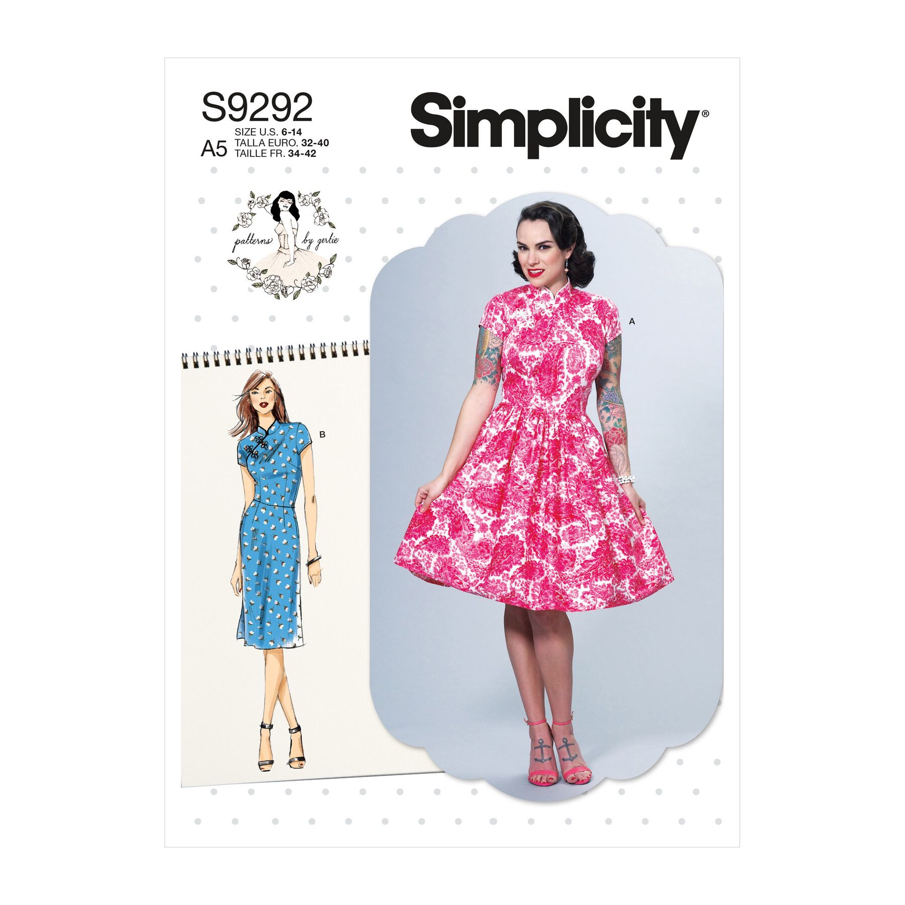 Simplicity Sewing Pattern S9292 Misses' Dresses With Mandarin Collar ...