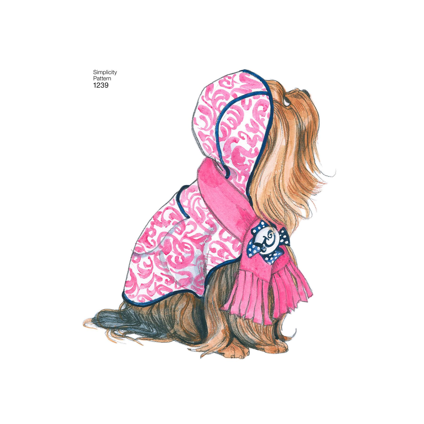 Simplicity Sewing Pattern 1239 Dog Coats in Three Sizes