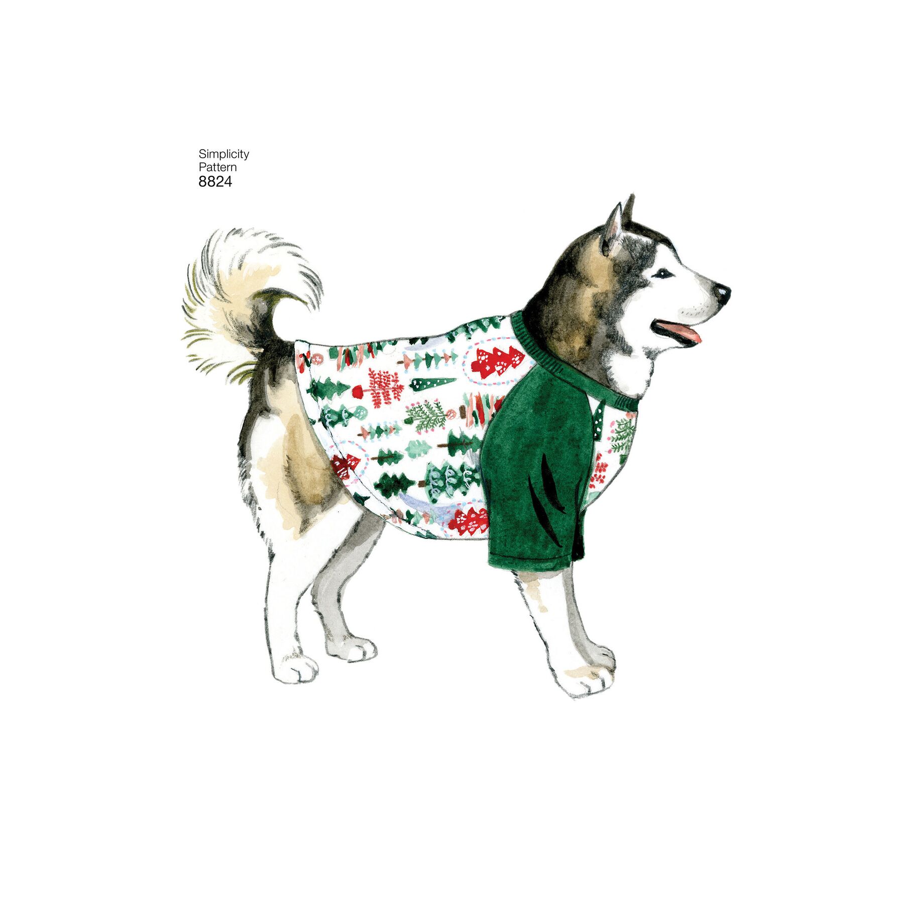 Simplicity Sewing Pattern S8824 Dog Coats in Three Sizes